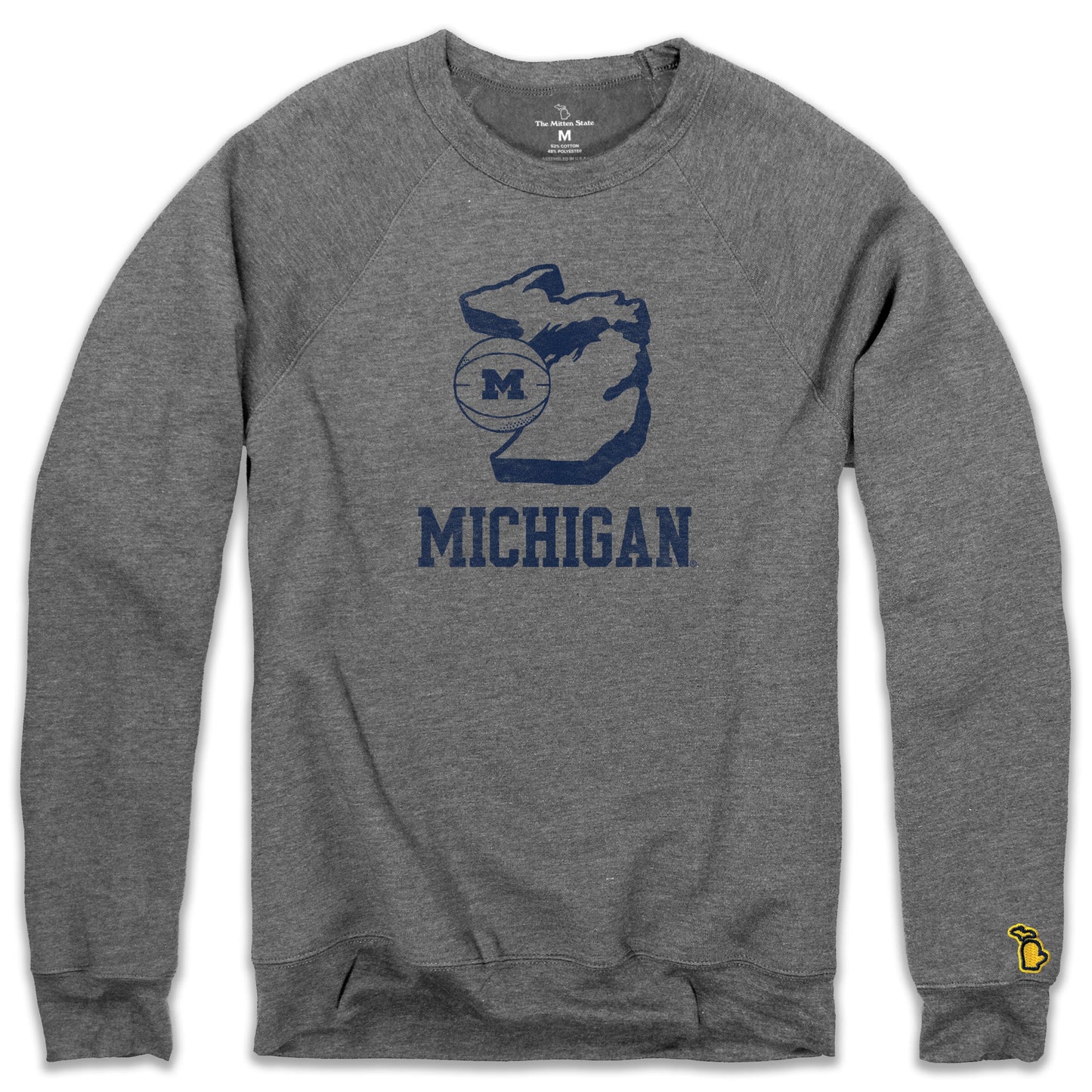 UOFM - BASKETBALL STATE FLEECE SWEATSHIRT (UNISEX)