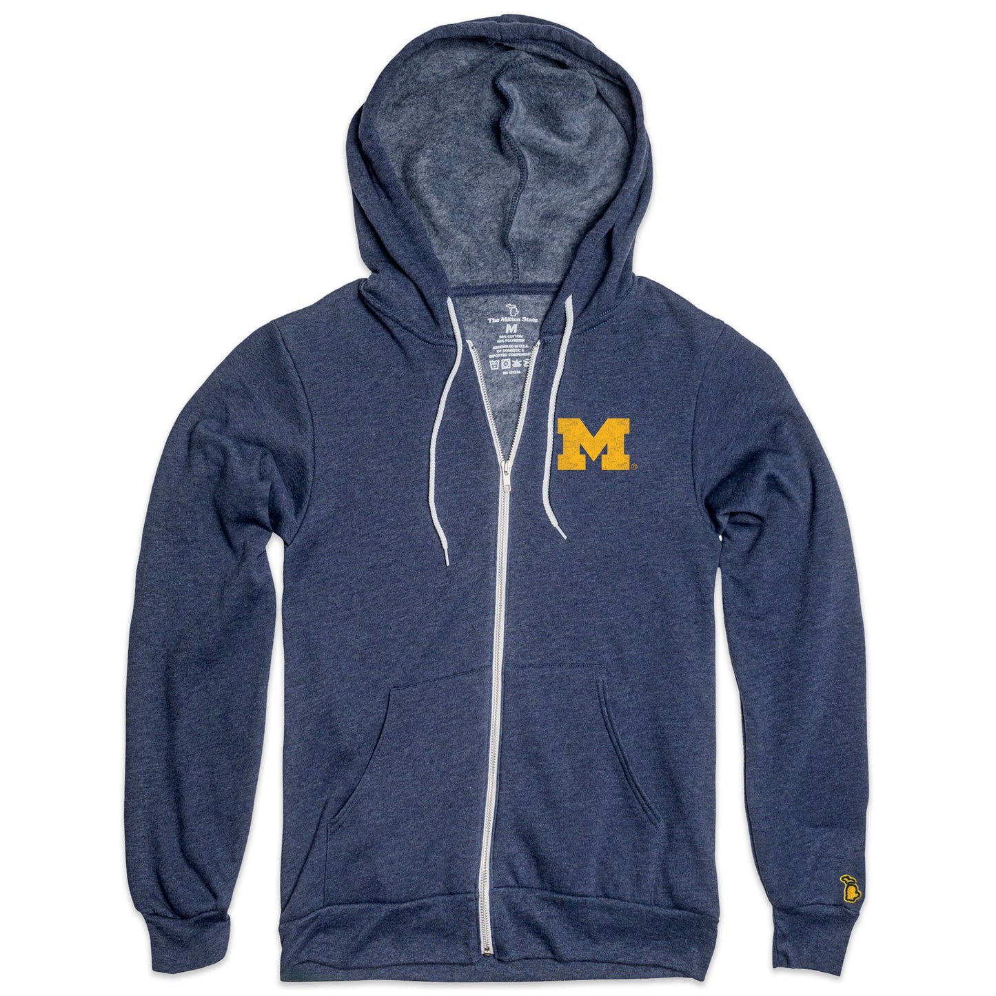UofM - BLOCK M ALL SEASON ZIP-UP HOODIE (UNISEX)