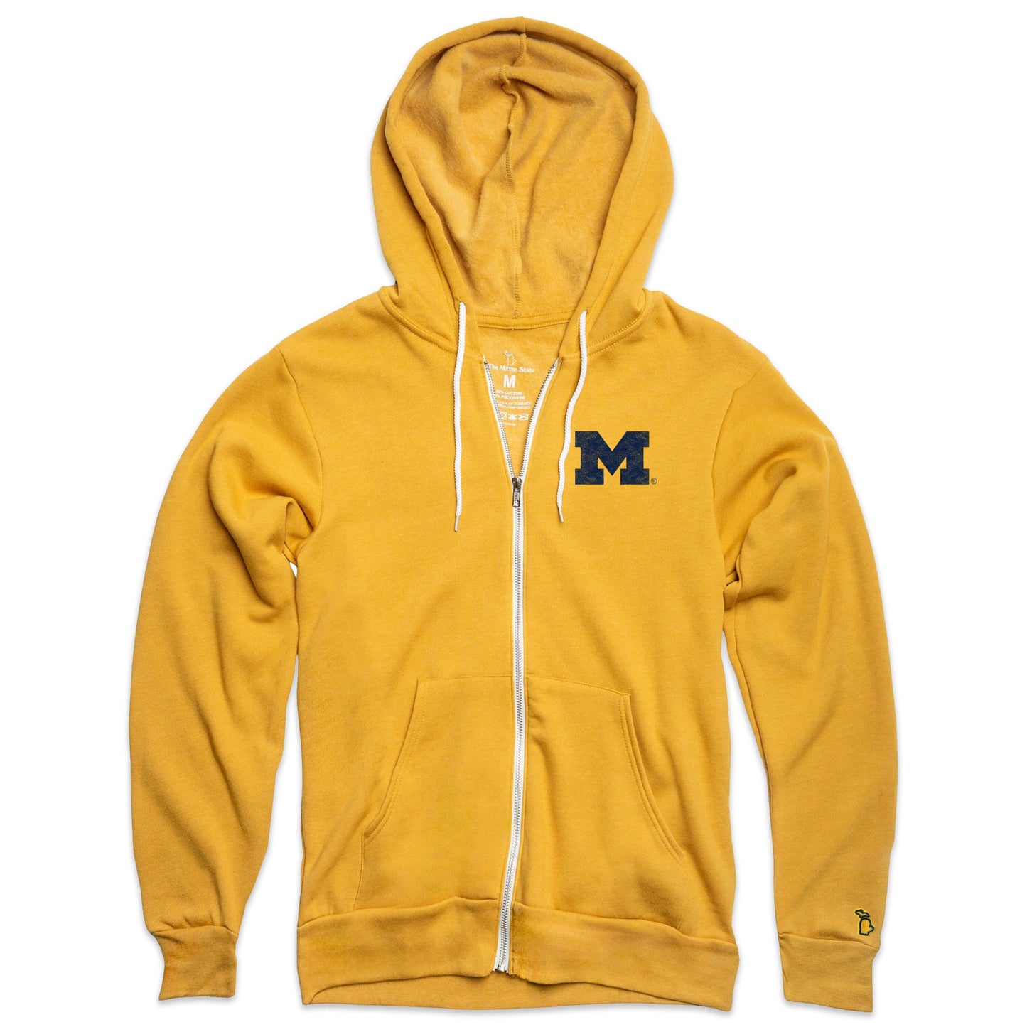 UofM - BLOCK M ALL SEASON ZIP-UP HOODIE (UNISEX)