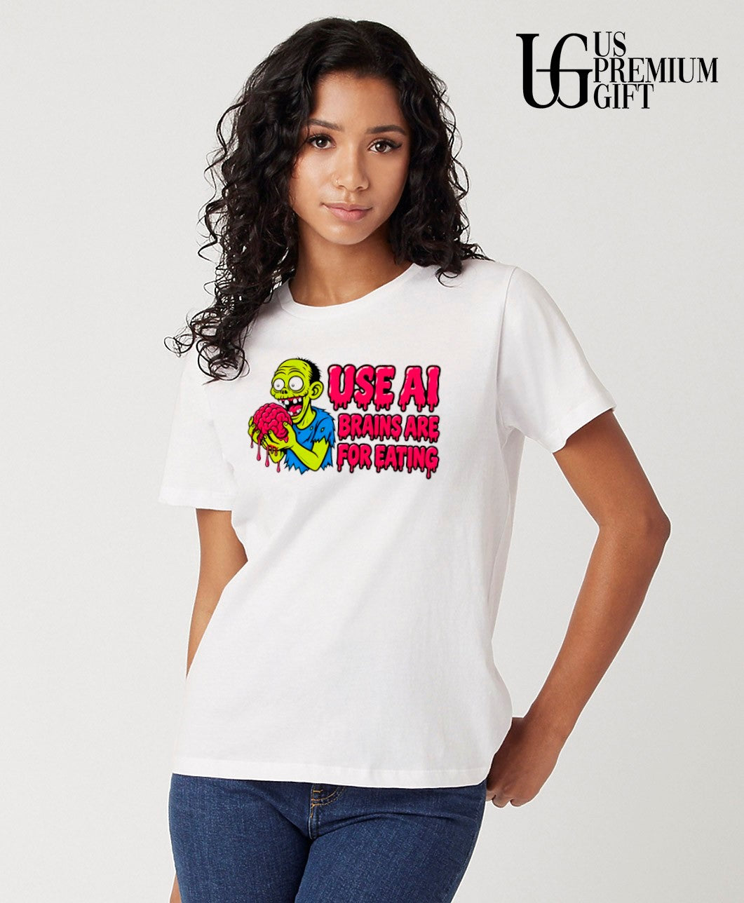 Use ai brains are for eating zombie shirt