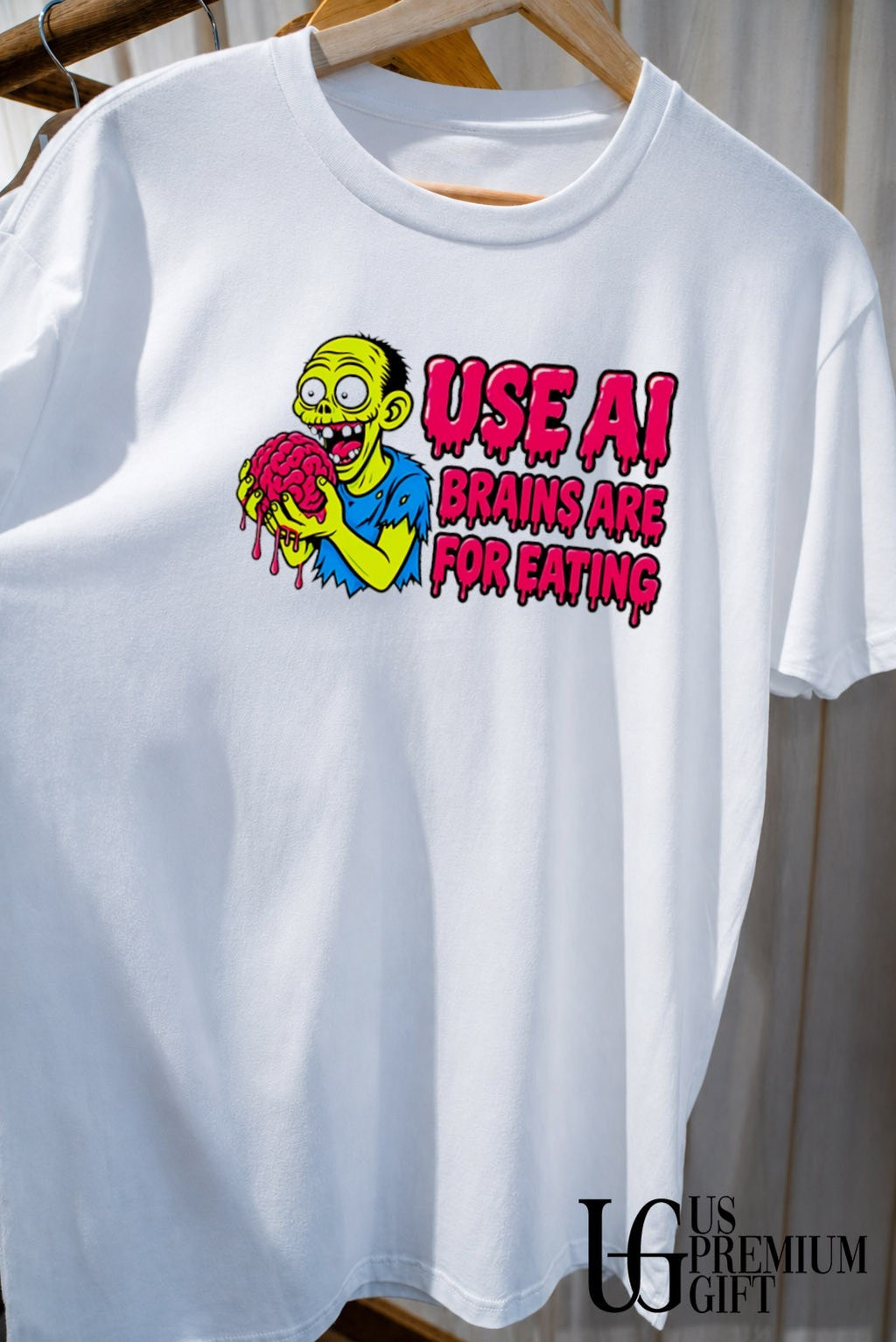 Use ai brains are for eating zombie shirt