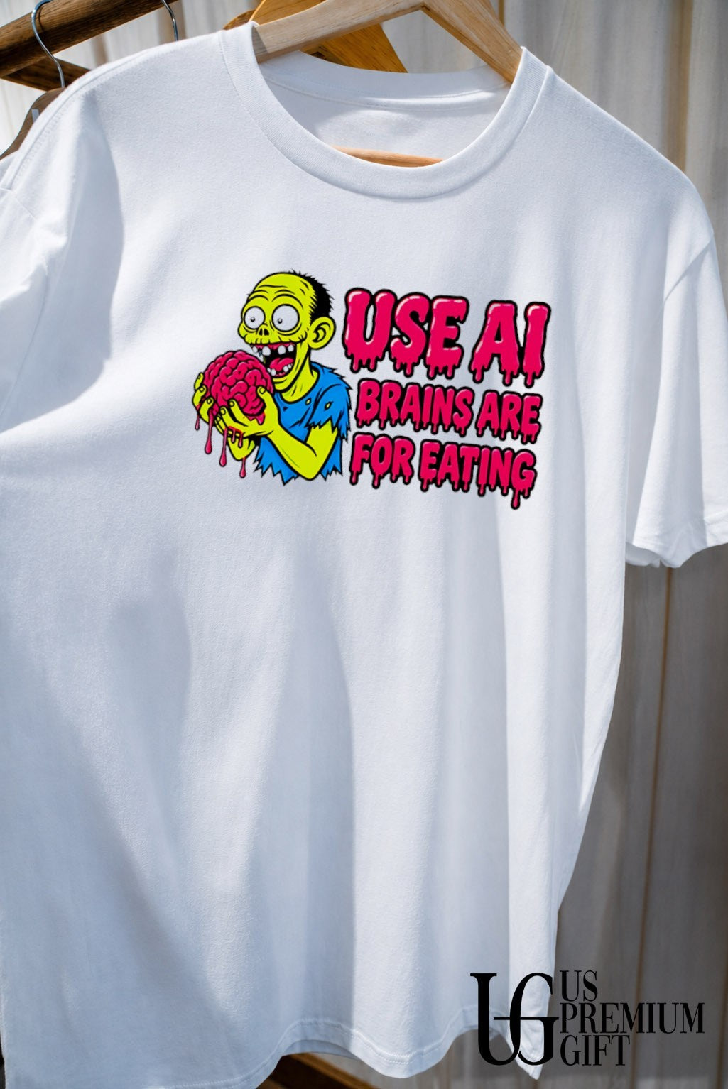 Use ai brains are for eating zombie shirt