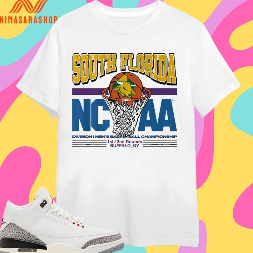 Usf Bulls Mbb South Florida 2026 Ncaa Division I Men’s Basketball Championship 1st 2nd Rounds Buffalo Ny Tournament Retro Vibes Shirts