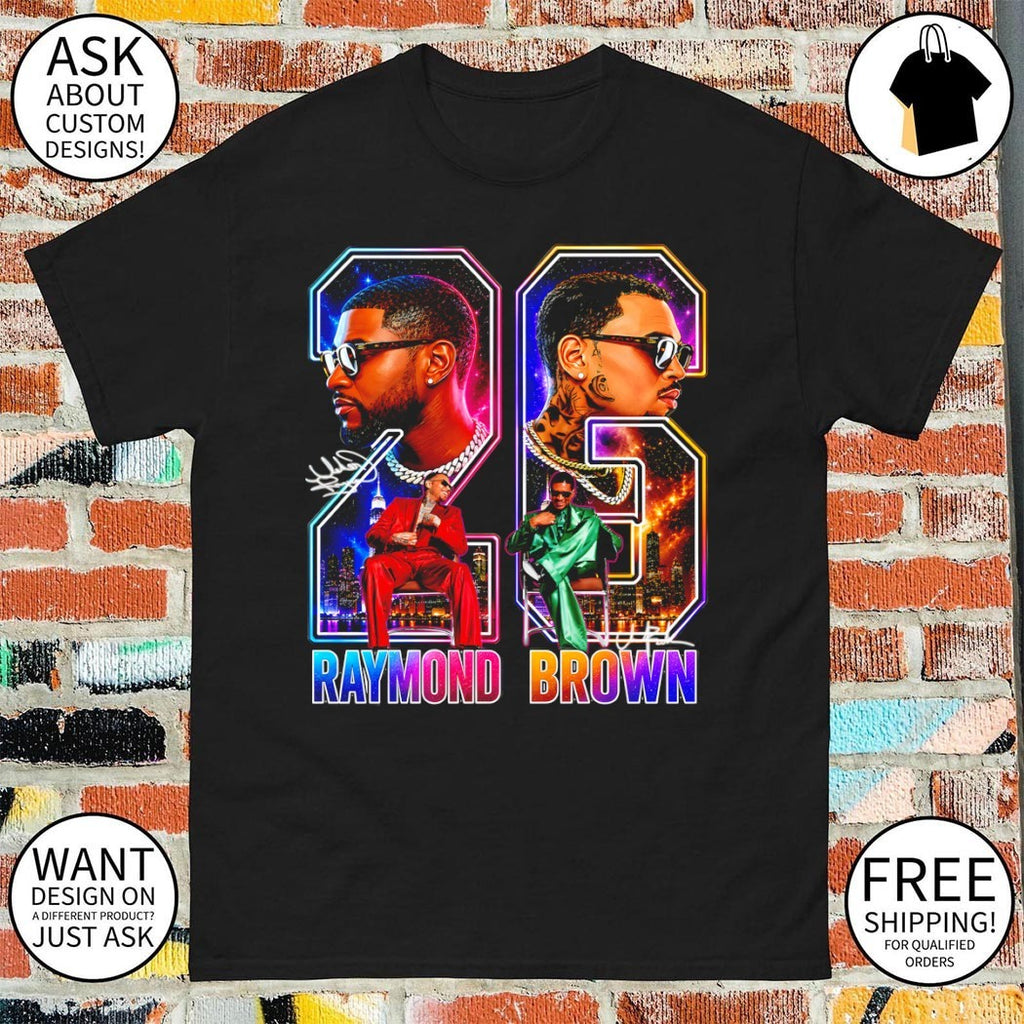 Usher Chris Brown Raymond and Brown R&B Tour 2026 signature shirt