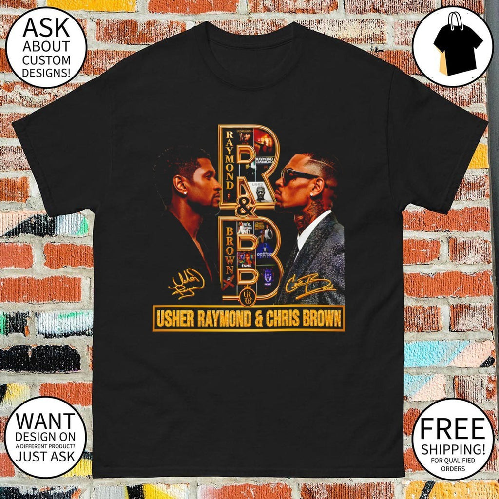 Usher Raymond and Chris Brown R and B Music Concert 2026 signatures shirt