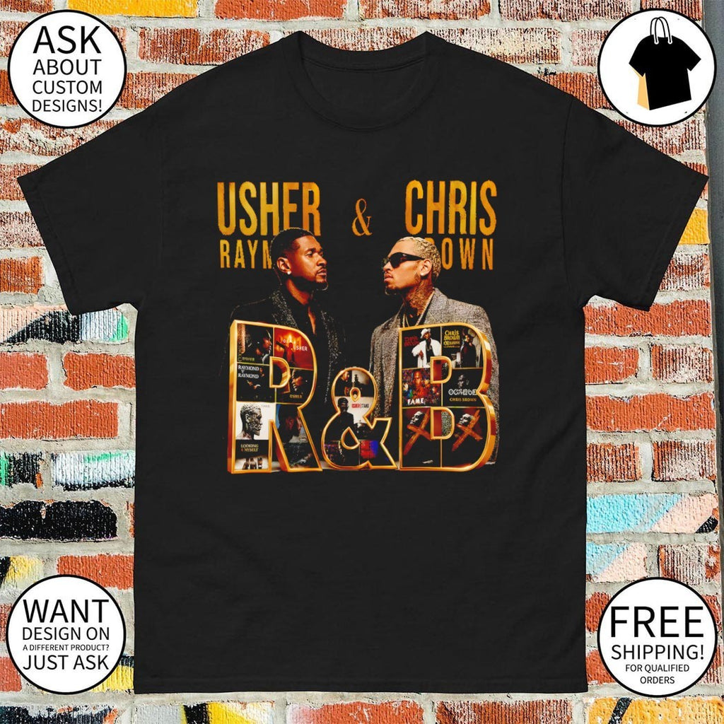 Usher Raymond and Chris Brown The R and B Tour Music Concert 2026 shirt