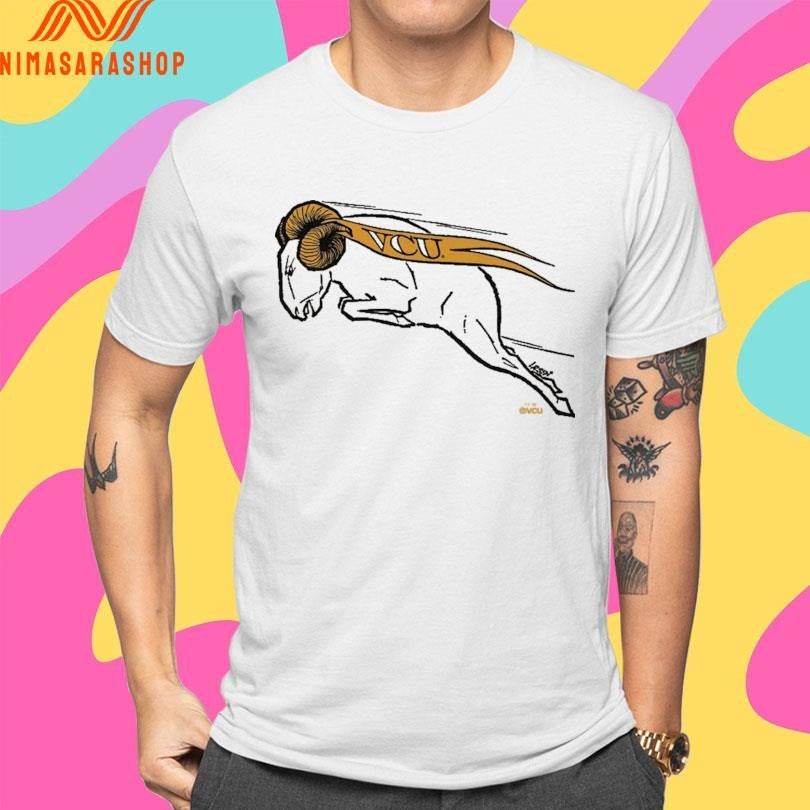 VCU Retro Jumping Ram Logo Shirts