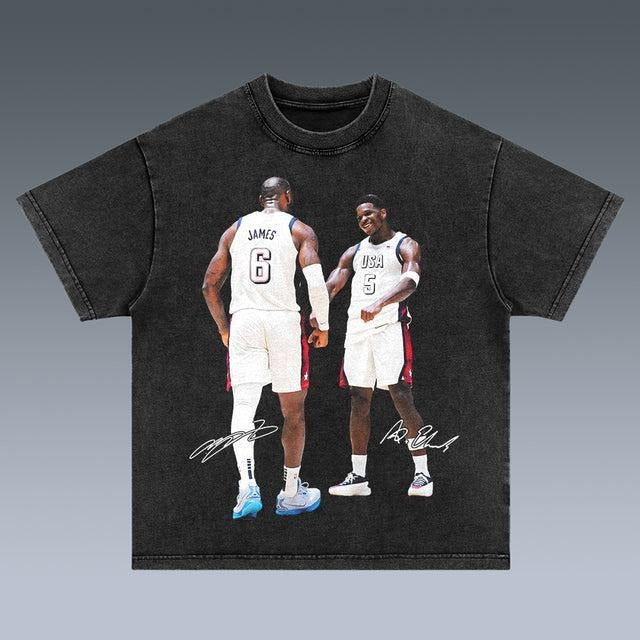 VINTAGE TEE | USA BASKETBALL TEAM EDWARDS 7.24 T-Shirt Hoodie, Sweatshirt | UrbanDripWear.com