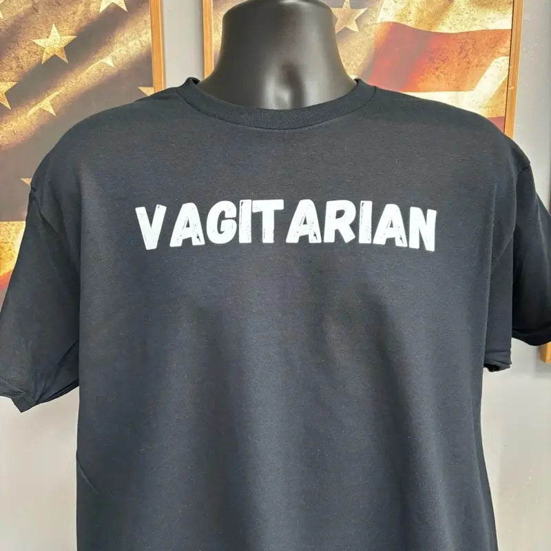 Vagitarian T Shirt, 100% cotton, Unisex. Menswear Soft Stylish Top Hoodie, Sweatshirt | UrbanDripWear.com