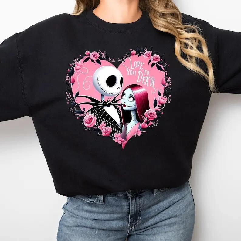Valentine Couple Shirt, Valentine Movie Couple Sweatshirt, Valentine's Day Matching T-Shirt, Horror Movies Character,...