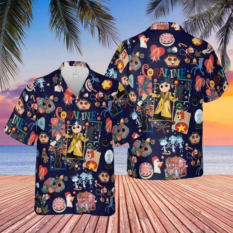 Valentine Hawaii Shirt, Vintage Movie Hawaii Shirt, Coraline Best For Coraline Movie Hawaii, Hawaii Gift Hoodie, Sweatshirt