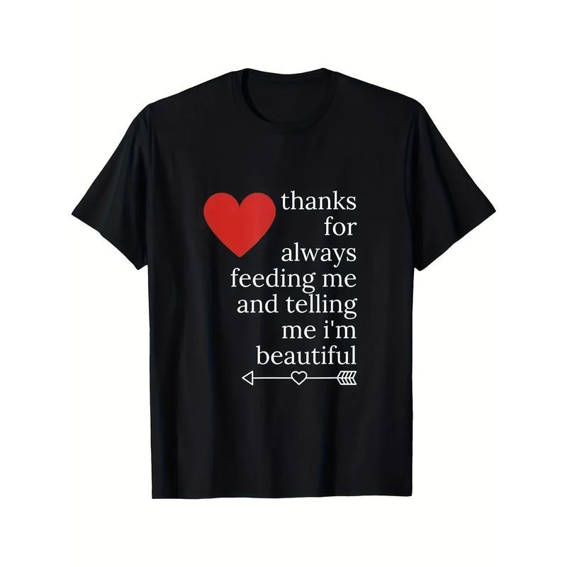 Valentine'S Day Love Quotes Men'S Fun T-Shirt - Soft, Breathable And Comfortable Crewneck Short-Sleeved Top, The Perfect...