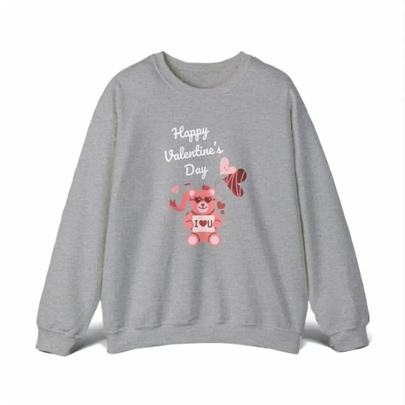 Valentine's Bear Sweatshirt For Women T-Shirts, Hoodie | UrbanDripWear.com