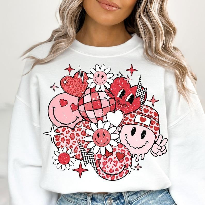 Valentine's Day Sweatshirt For Her Valentine's Day T-Shirts, Hoodie | UrbanDripWear.com