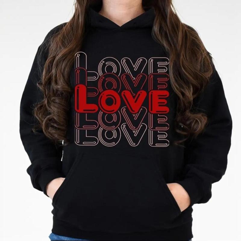 Valentine's Day Sweatshirt, Love Sweatshirt Gift for Women T-Shirts, Hoodie | UrbanDripWear.com