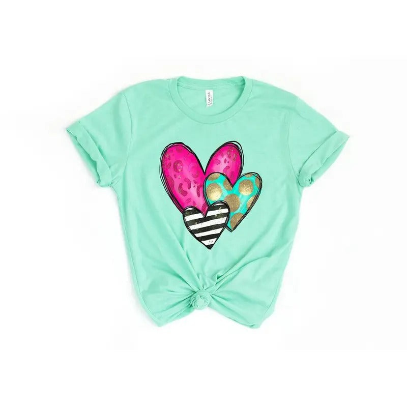 Valentines Day Shirt, Heart Shirt, Valentines Day Shirts For Women, Teachers Valentines Day Shirt, Cute Valentine...