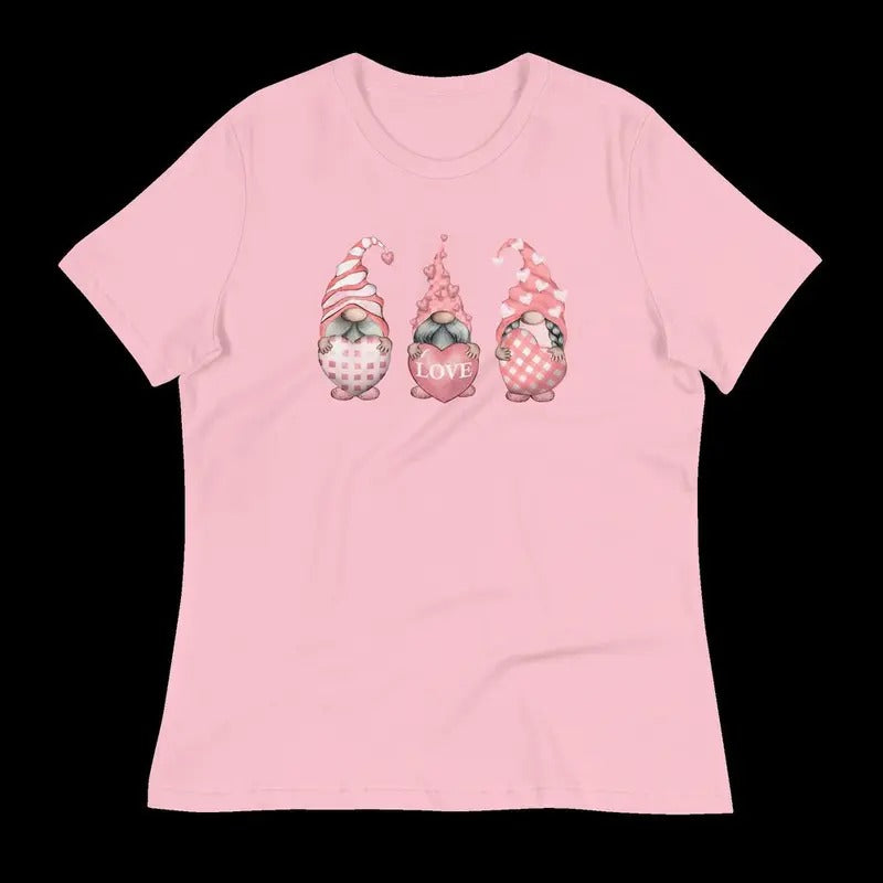 Valentines Day Shirt, Valentines Day Gift, Gift for Girl Friend, Cute Gnome Shirt, Valentines day Shirts for Women, Love...