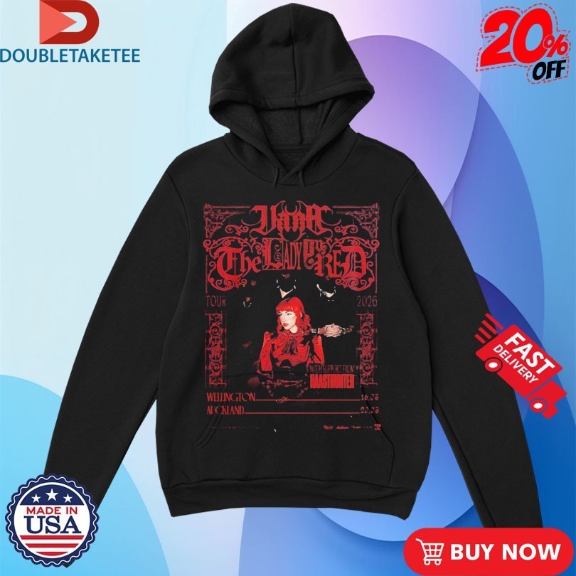 Vana The Lady In Red Tour 2026 New Zealand In Wellington And Auckland On March 16 And 20 Shirts