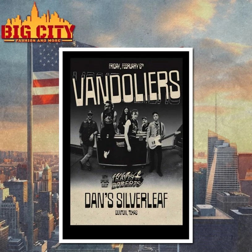 Vandoliers Dan’s Silverleaf In Denton TX Feb 6 2026 Poster t-shirt
