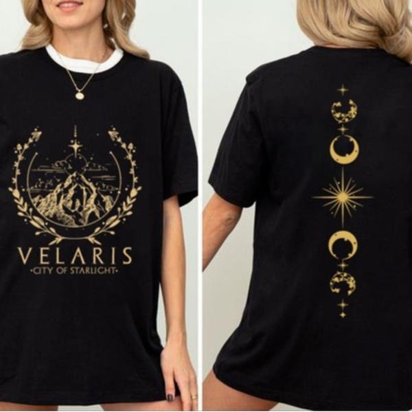 Velaris City Of Starlight ACOTAR Two-Sided Sweatshirt, The Night Court Shirt, Court of Dreams Shirt, Booklover Tee...