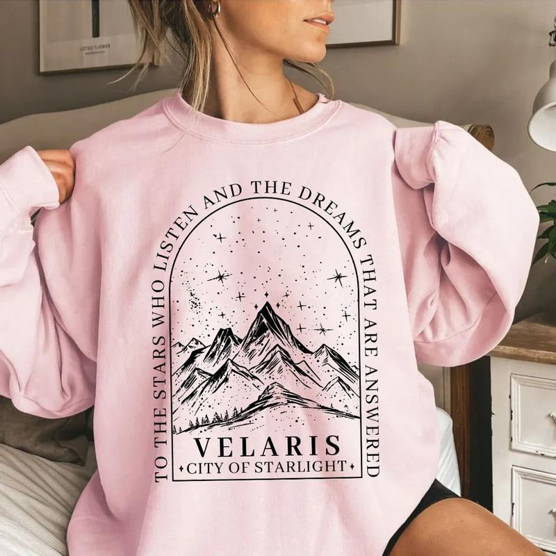Velaris City Of Starlight Sweatshirt, The Night Court Acotar Velaris Shirt, Court Of Dreams, Velaris Bookish, To The...
