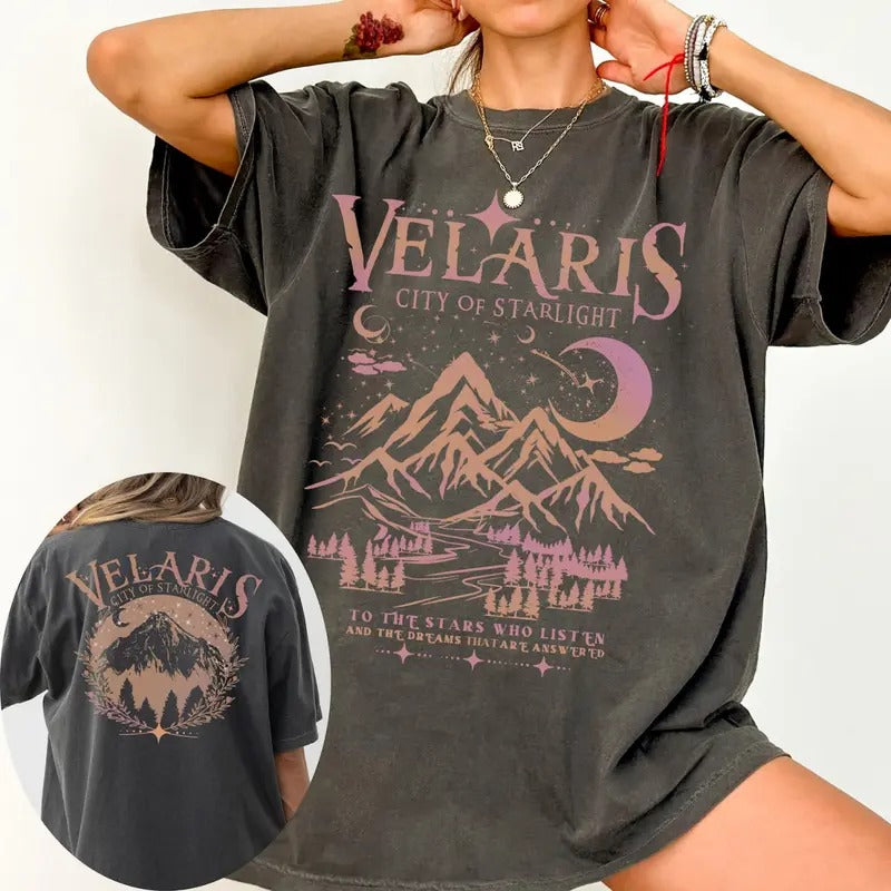 Velaris City Of Starlight Sweatshirt, Velaris Acotar Tee Shirt, Sarah J Maas T-Shirt, Fantastic Book Sweater, SJM Merch,...