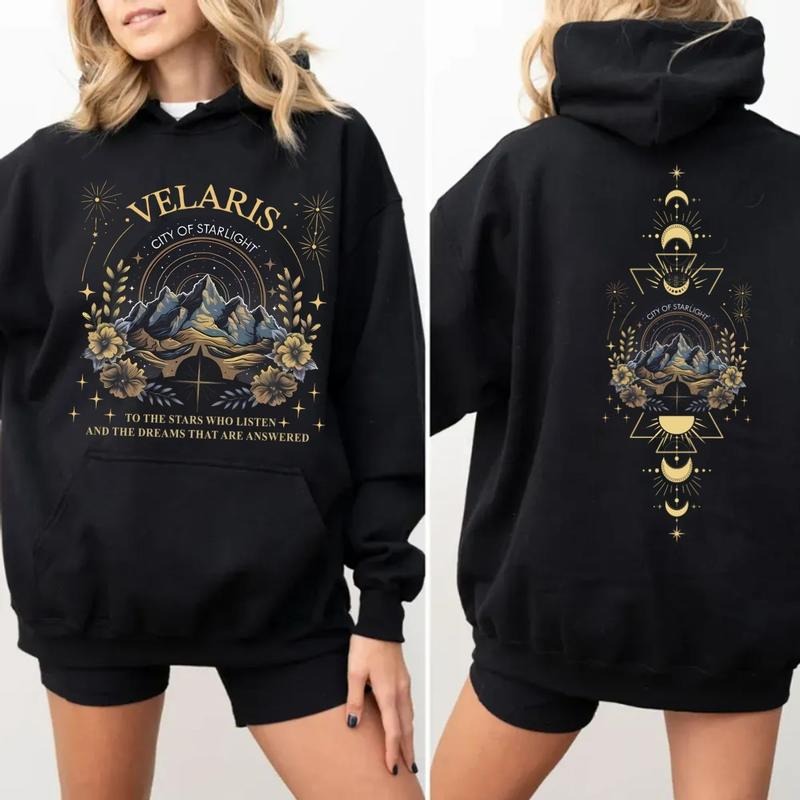 Velaris The Night Court Acotar 2 Sided Shirt, Velaris The Night Court Sweatshirt, Court Of Dreams Hoodie, Inner Circle...