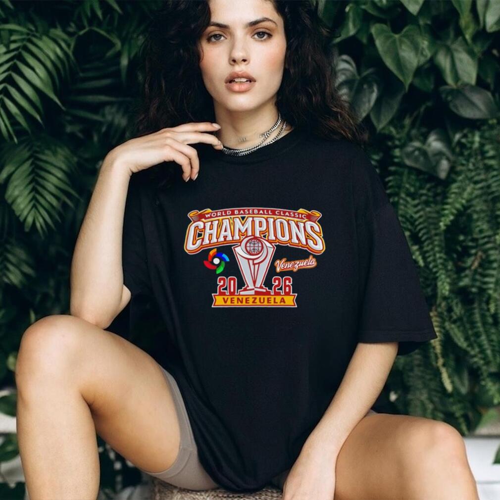 Venezuela 2026 World Baseball Classic Champions Gold Trophy T Shirt