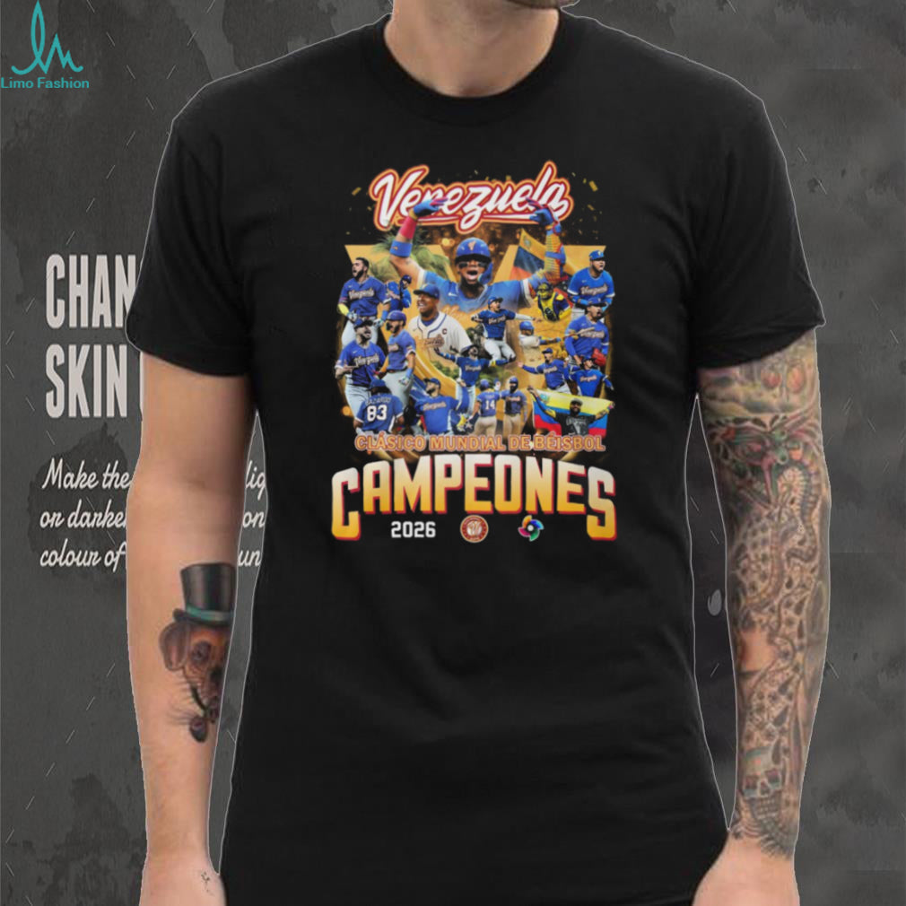 Venezuela Baseball Campeones 2026 World Baseball Classic Champions T Shirt