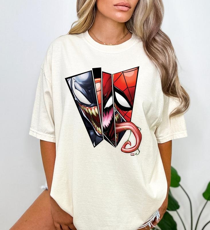 Venom T-Shirt Sweatshirt Hoodie Spider Shirt  Trending Movie T shirt Vintage 90s T-shirt gift for Movie fans gift for him...