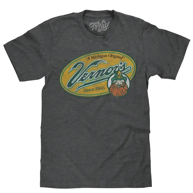 Vernor's Ginger Ale T-Shirt - Gray Hoodie, Sweatshirt | UrbanDripWear.com