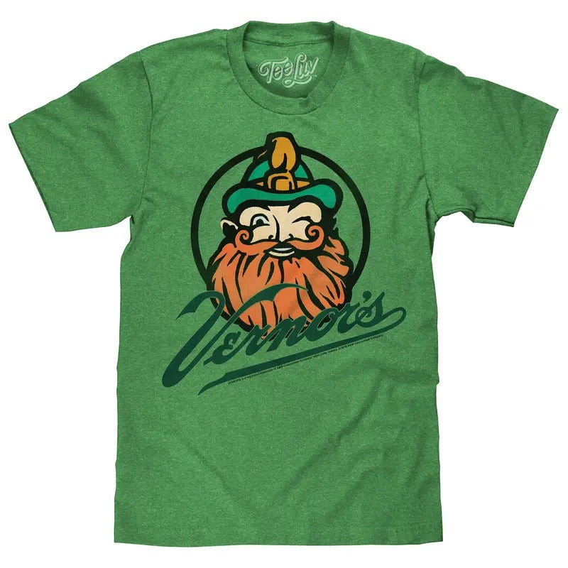 Vernor's Gnome Logo T-Shirt - Green Hoodie, Sweatshirt | UrbanDripWear.com