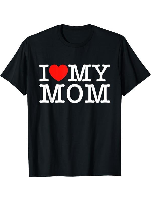 [Versatile T-shirt] I Love My Mom T-Shirt Summer Top Hoodie, Sweatshirt | UrbanDripWear.com