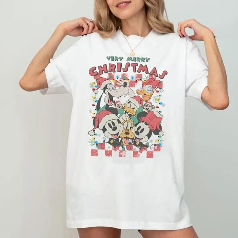 Very Merry Christmas Shirt, Mouse and Friends Christmas Shirt, Christmas Shirt, Christmas Family Shirt Hoodie, Sweatshirt
