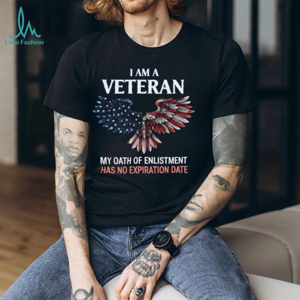 Veteran Oath Of Enlistment Shirt American Flag Eagle Wings T shirt