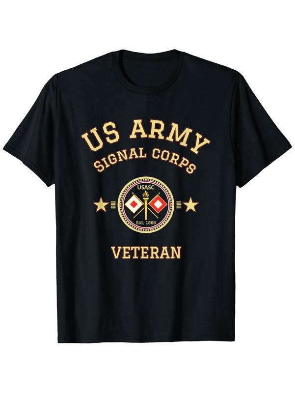 Veteran Pride T-Shirt With Signal Corps Design Summer Streetwear Hoodie, Sweatshirt | UrbanDripWear.com