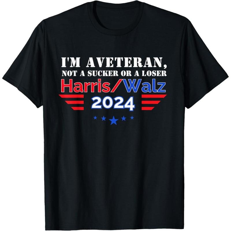 Veteran for Harris Walz for President 2024 T-Shirt made in usa Hoodie, Sweatshirt | UrbanDripWear.com