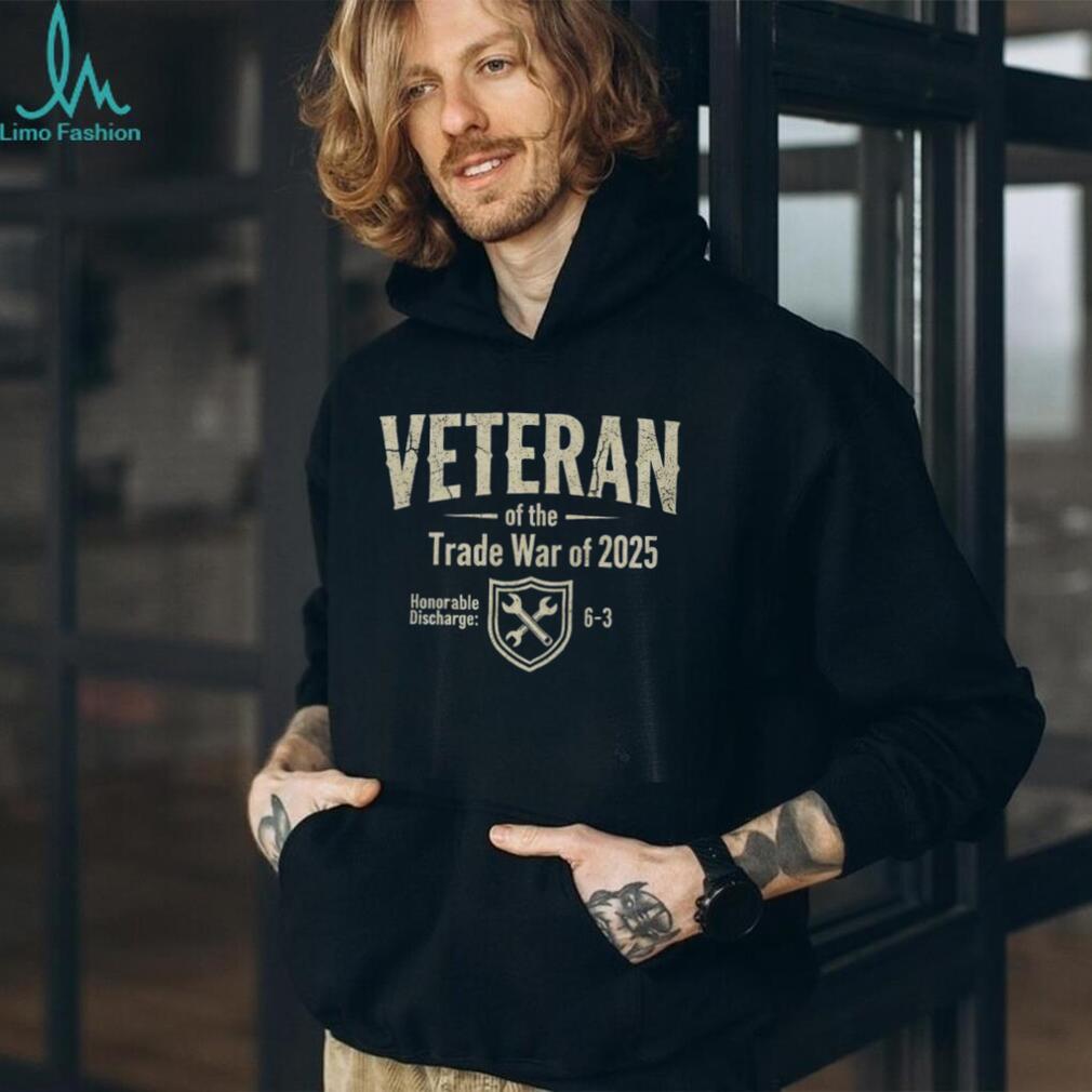 Veteran of the Trade War of 2025 Distressed Military Style Shirt
