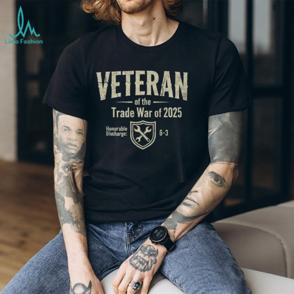Veteran of the Trade War of 2025 Distressed Military Style Shirt