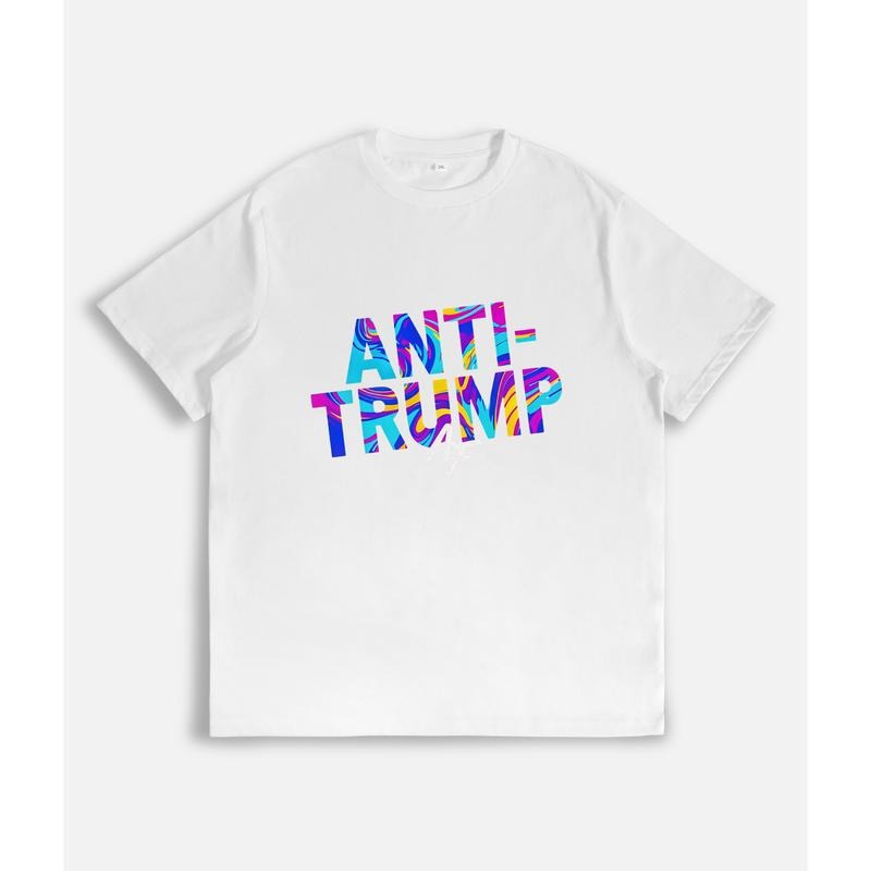 Vibrant Anti - Trump Statement T - Shirt with "Anti - Trump AF" Slogan Hoodie, Sweatshirt | UrbanDripWear.com