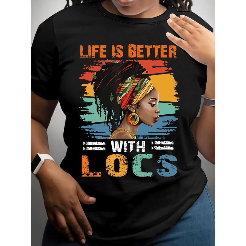 Vibrant Purple "Life is Better with Locs" T-Shirt