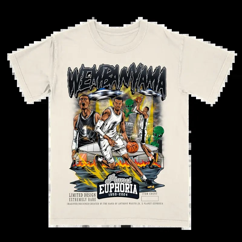 Victor Wembanyama V2  Tee | Vintage Tee Graphic T-Shirt Sweatshirt Hoodie | Sport Tee - Gift For Fan | UrbanDripWear.com