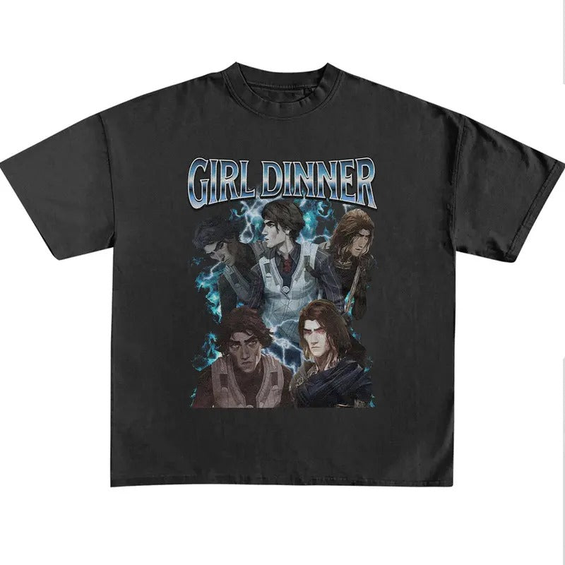 Viktor Girl Dinner Unisex Graphic Vintage Shirt, Girl Dinner Tee, Viktor Arcane Shirt, Unisex Vintage Streetwear League...