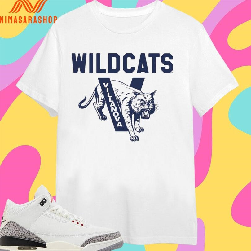 Villanova Wildcats Basketball Retro Mascot Shirts