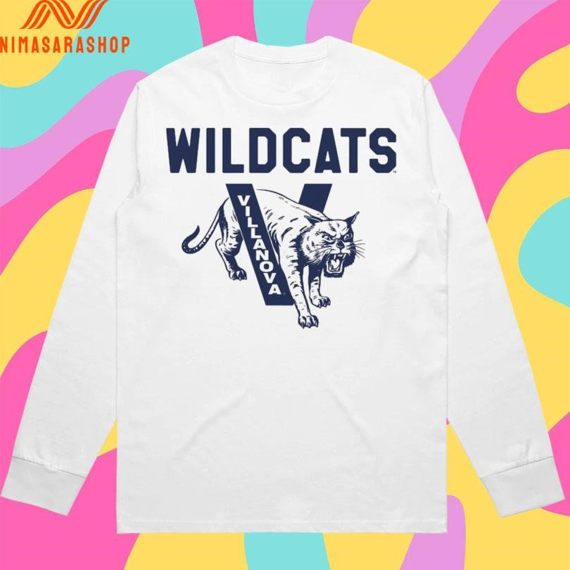 Villanova Wildcats Basketball Retro Mascot Shirts