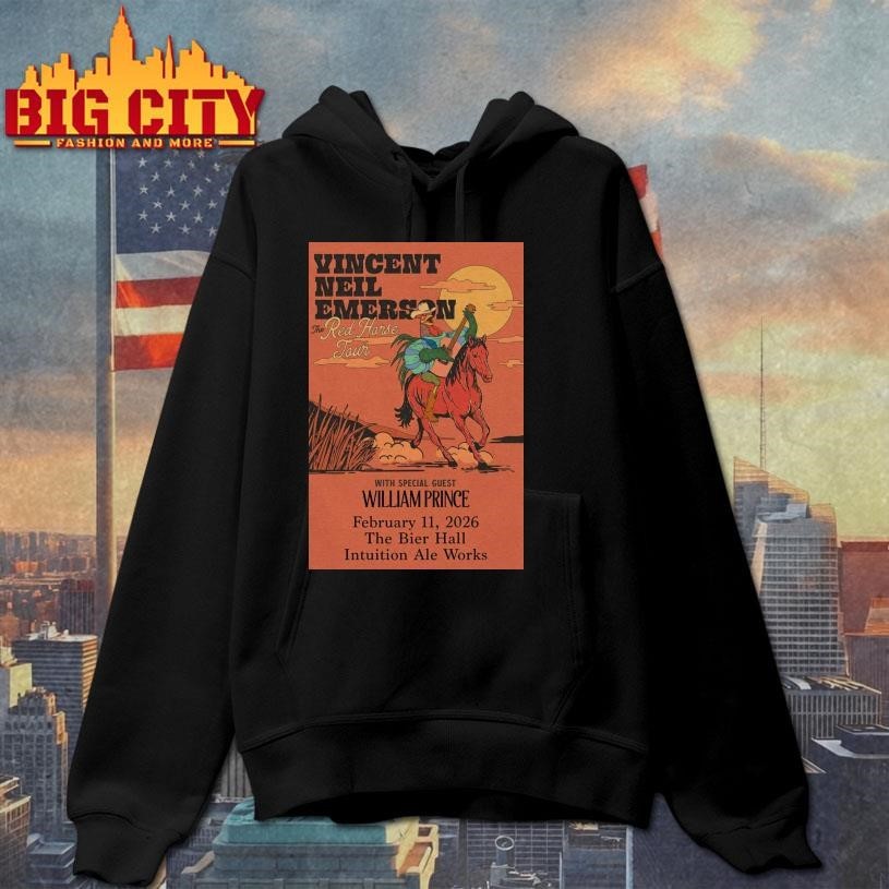 Vincent Neil Emersonwith William Prince at Bier Hall Feb 11, 2026 Poster Shirt