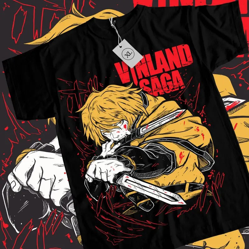 Vinland Saga AnimeT-Shirt & Sweatshirt, Young Thorfinn Graphic Tee, Anime Manga Lover Gifts Ball Cotton Hoodie