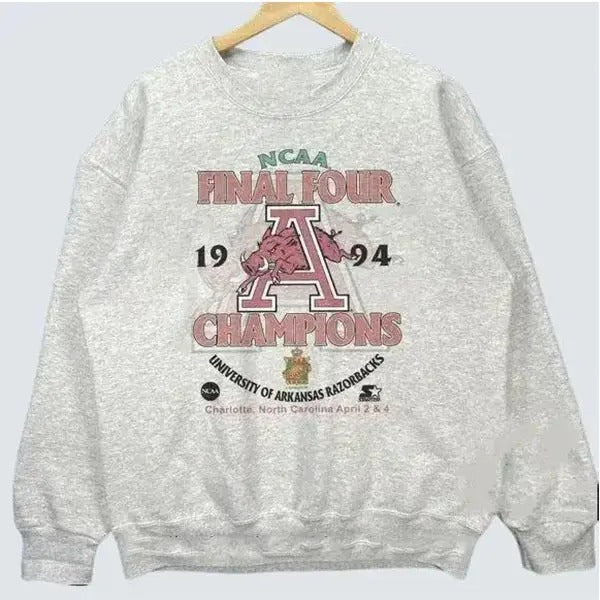 Vintage 1994 University Of Arkansas Razorbacks Sweatshirt Razorbacks Crewneck Gift Fans T-Shirts, Hoodie | UrbanDripWear.com