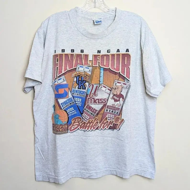 Vintage 1996 Final Four Salem NCAA T-shirt Sport Fan Graphic Tee Hoodie, Sweatshirt | UrbanDripWear.com