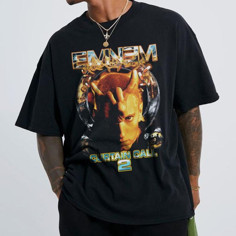 Vintage 2000s Eminem Shirt, Slim Shady Marshall Bruce Mathers European Bootleg Hip Hop Rap Merch, Eminem Rapper Vintage...
